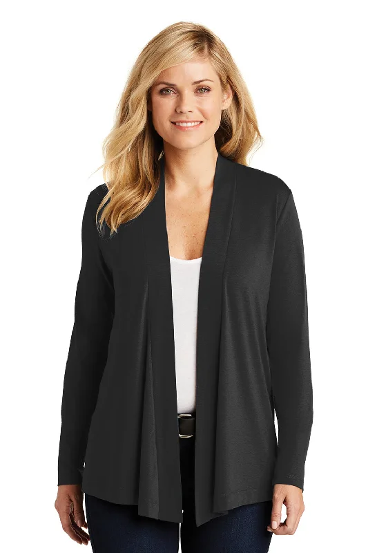 Port Authority Womens Concept Long Sleeve Cardigan Sweater - Black