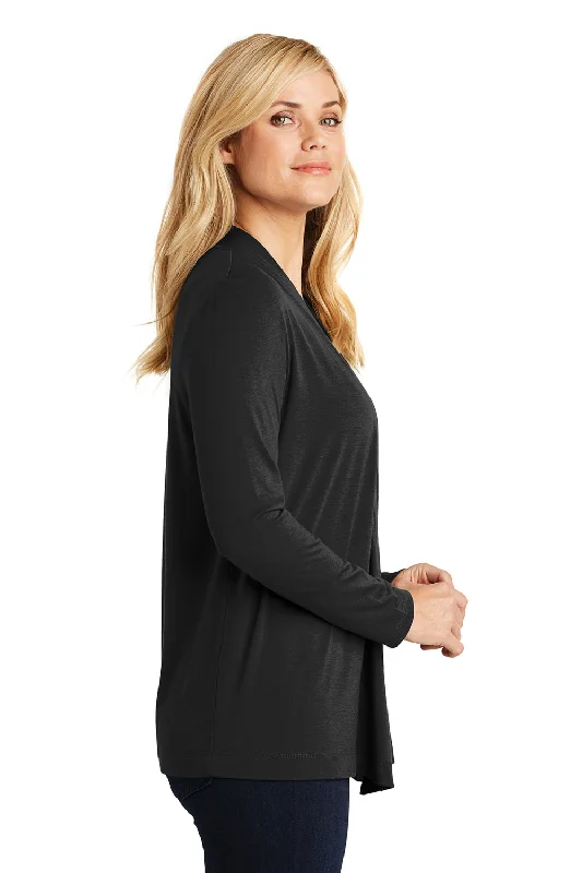 Port Authority Womens Concept Long Sleeve Cardigan Sweater - Black