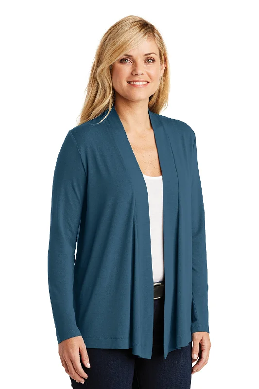 Port Authority Womens Concept Long Sleeve Cardigan Sweater - Dusty Blue