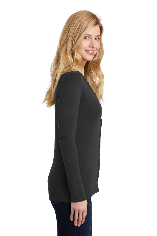 Port Authority Womens Concept Long Sleeve Cardigan Sweater - Black