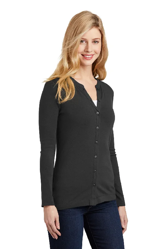 Port Authority Womens Concept Long Sleeve Cardigan Sweater - Black