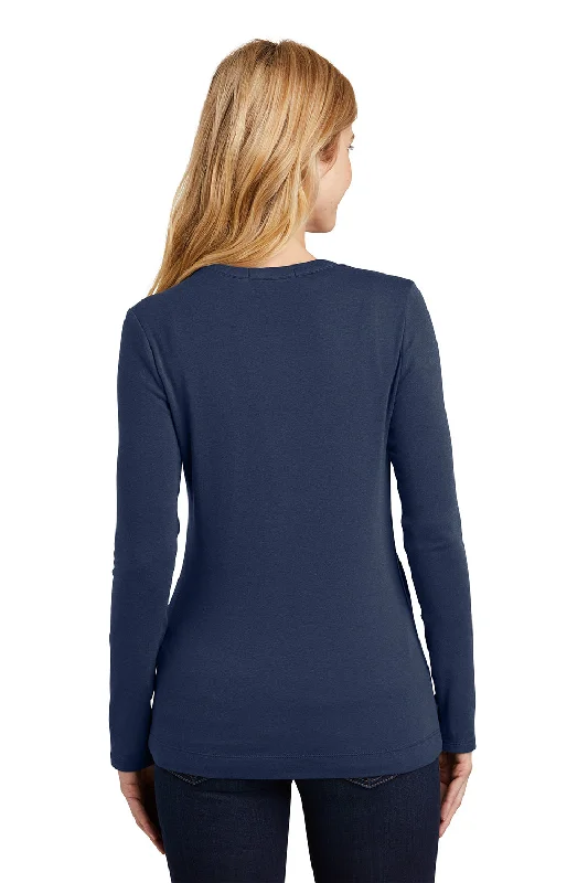 Port Authority Womens Concept Long Sleeve Cardigan Sweater - Dress Navy Blue