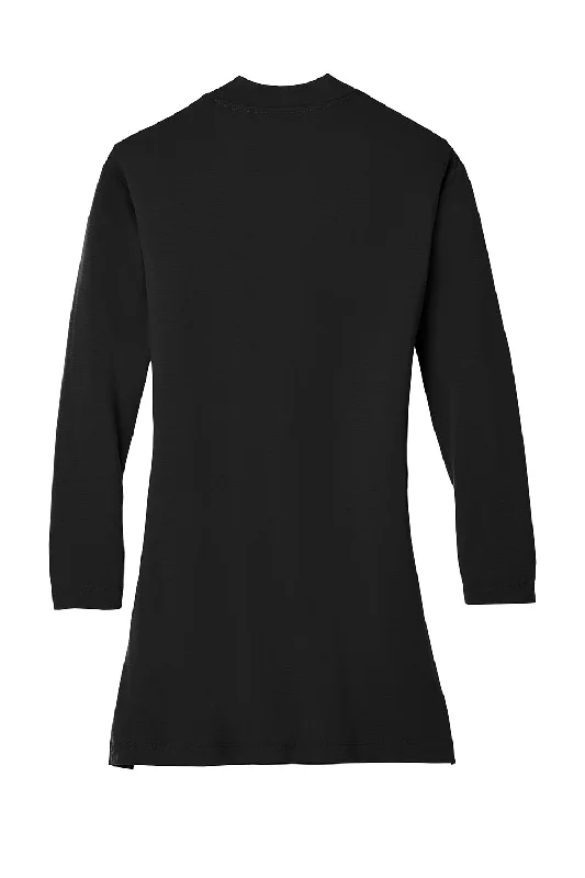 Port Authority Womens Concept Long Sleeve Cardigan Sweater w/ Pockets - Black