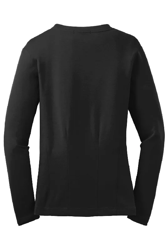 Port Authority Womens Long Sleeve Cardigan Sweater - Black