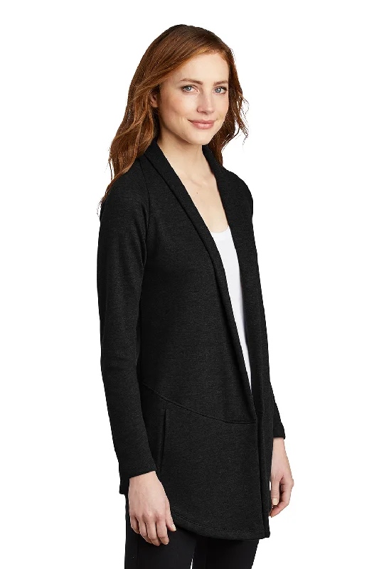 Port Authority Womens Long Sleeve Cardigan Sweater - Deep Black