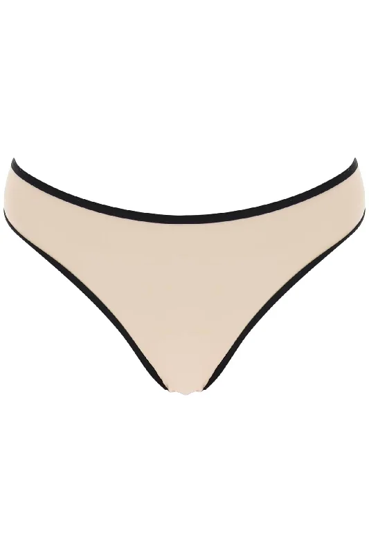 "bikini bottom with contrasting edge trim 241 WSW1040 FB0097 LIGHT HAY Bandeau top bikini, Strapless, Sexy, Comfortable