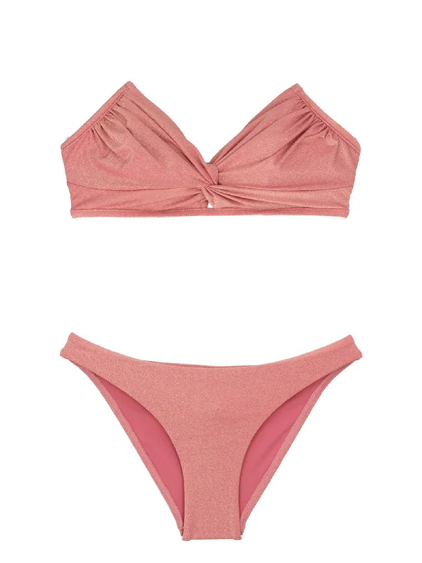 Bikini Clover Lurex Twist Back tie bikini, Adjustable, Chic, Trendy