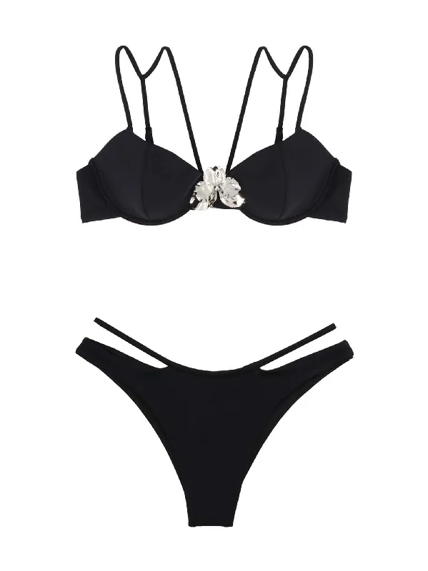 Bikini Double Straps Bandeau bikini top, Strapless, Sexy, Comfortable