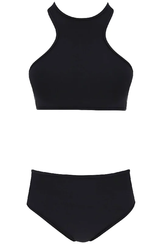 bikini set with mesh inserts 243WBB82PA60 BLACK Tied bikini top, Adjustable, Comfortable, Trendy
