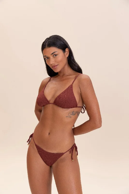 Curl Maxi Triangle Bikini Top Shiny bikini, Metallic fabric, Sexy, Beachwear