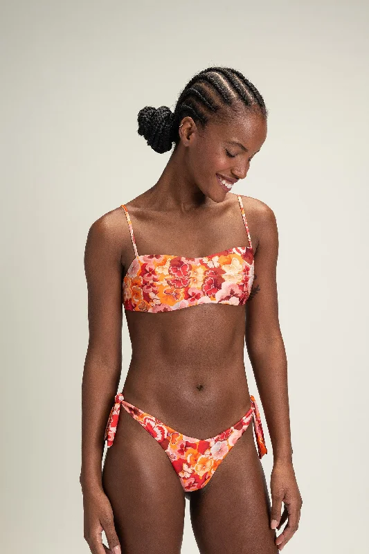Cut Spring Bandeau Bikini Top Solid color bikini, Sleek, Minimalist, Comfortable