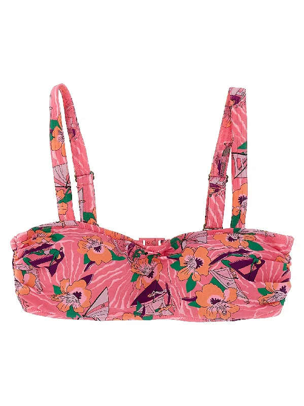 Floral Print Bikini Top V-neck bikini, Sexy, Chic, Comfortable