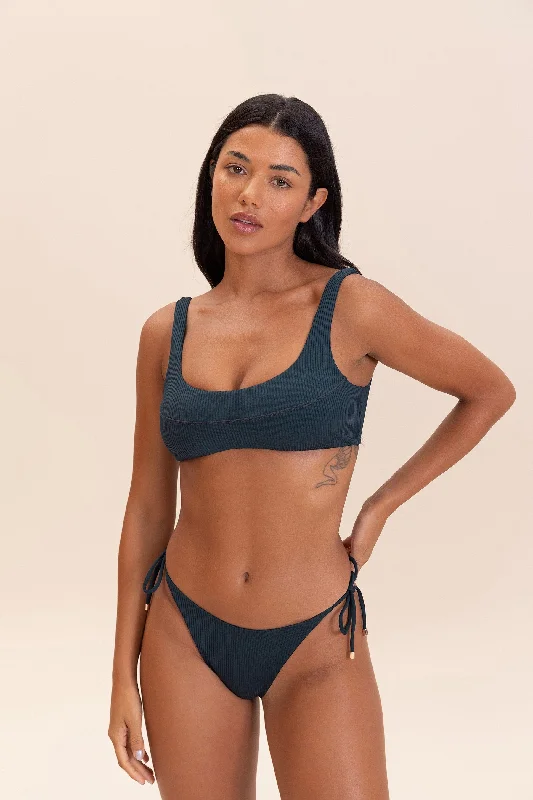 Gloss Neo Rib Curve Bikini Top Lace bikini, Elegant, Feminine, Sexy