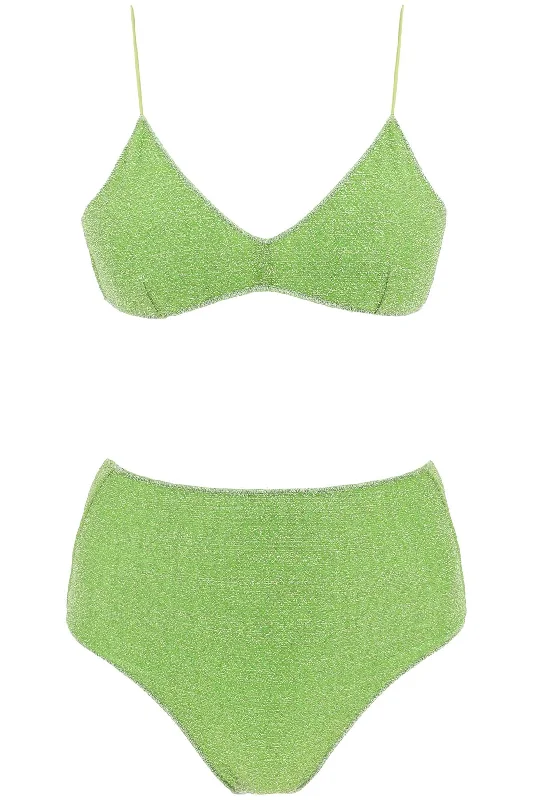 Os√©ree lumi√®re bikini LMS803 LIME Banded bikini, Sleek, Comfortable, Sexy