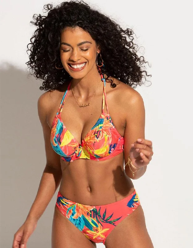 Pour Moi Bohemia Halter Triangle Bikini Top Singapore Twist front bikini, Trendy, Sexy, Comfortable