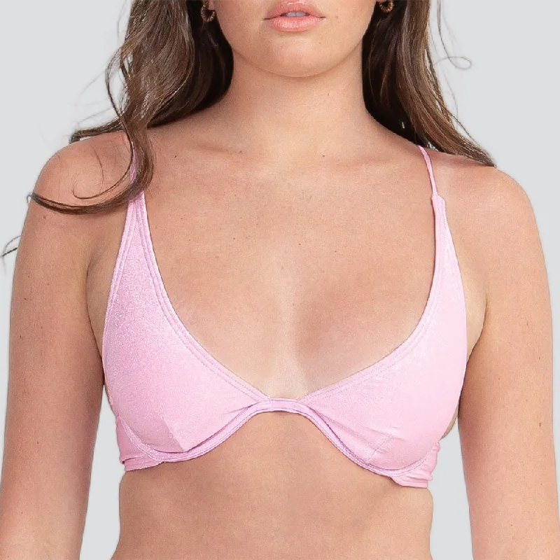 Sparkle Dust Tall U-Wire Bikini Top Tie-back bikini top, Adjustable, Sexy, Trendy