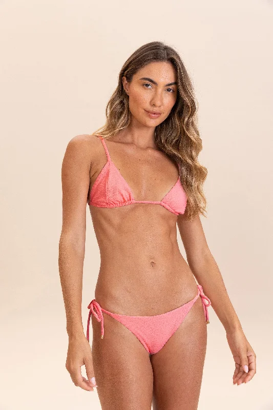 Wavy Tie-Side Bikini Bottom Classic triangle bikini, Sexy, Comfortable, Trendy