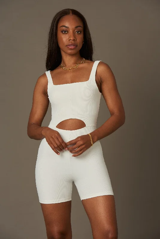 Swanky Jumpsuit White Metallic jumpsuit, Glamorous, Fashionable, Elegant