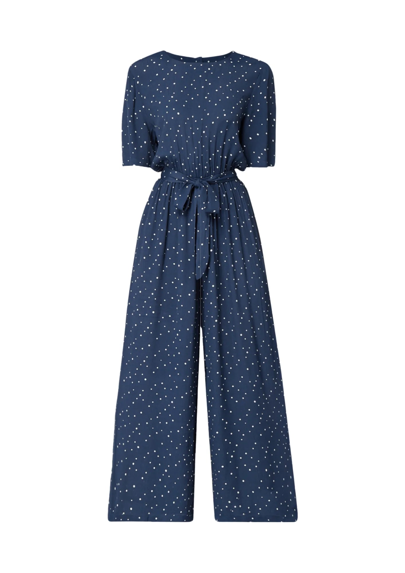 BLUE LIFE POLKA-DOT JUMPSUIT Fitted jumpsuit, Sleek design, Casual, Stylish