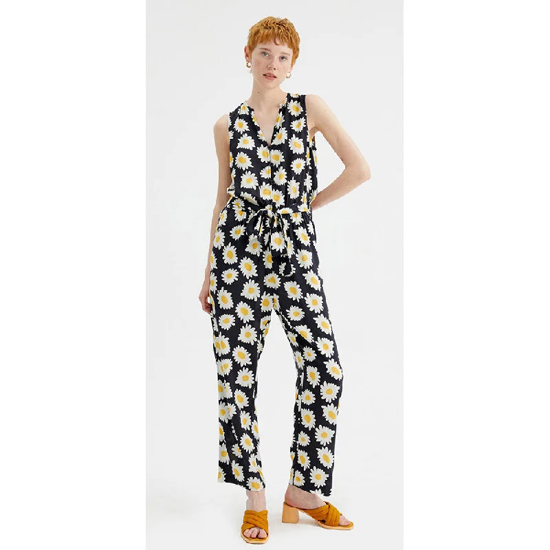 Daisy Navy Jumpsuit Casual cotton jumpsuit, Relaxed, Comfortable, Summer wear