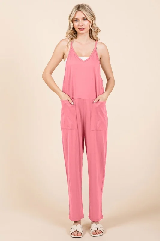 Culture Code Full Size Sleeveless Jumpsuit with Pockets Lace jumpsuit, Elegant, Sheer, Feminine Culture Code Full Size Sleeveless Jumpsuit with Pockets Lace jumpsuit, Elegant, Sheer, Feminine