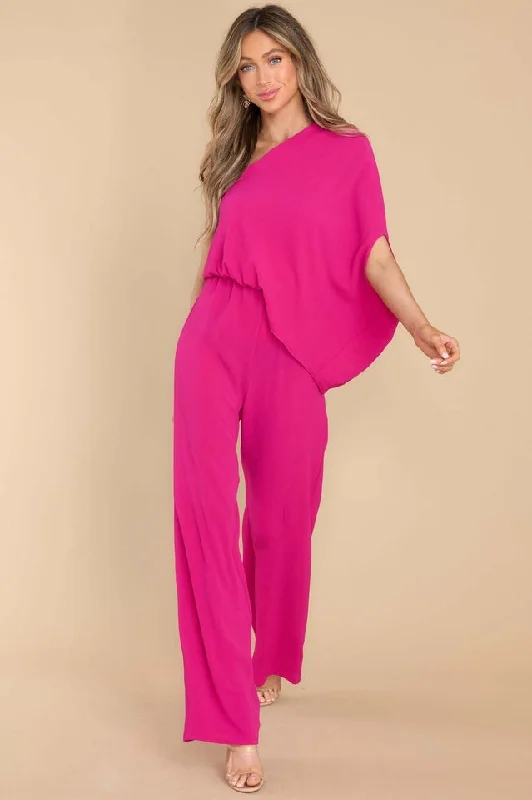 Dreaming Of New One Shoulder Jumpsuit Black denim jumpsuit, Casual chic, Street style, Trendy