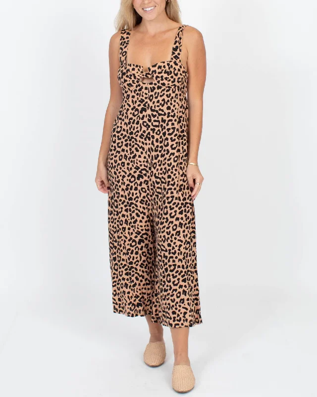 "Jenny" Leopard Jumpsuit Cotton jumpsuit, Soft fabric, Comfortable, Everyday style