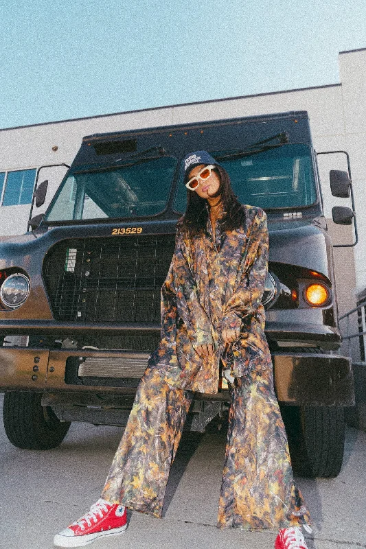 Lala Satin Playsuit in Bad B*tch Camo Tailored jumpsuit, Sleek design, Professional, Elegant Lala Satin Playsuit in Bad B*tch Camo Tailored jumpsuit, Sleek design, Professional, Elegant