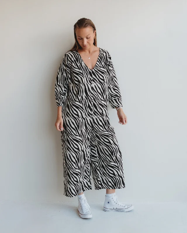 Mai Zebra Print Jumpsuit Camouflage jumpsuit, Casual look, Trendy, Street style