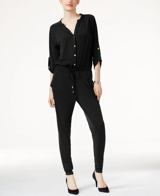 Michael Michael Kors Petite Utility Jumpsuit Denim jumpsuit, Casual, Comfortable, Street style Michael Michael Kors Petite Utility Jumpsuit Denim jumpsuit, Casual, Comfortable, Street style