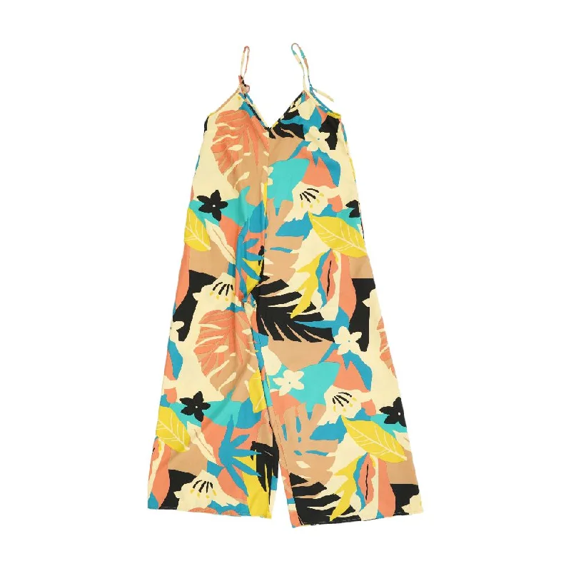 Multi Graphic Jumpsuit Plunging back jumpsuit, Sexy, Trendy, Elegant