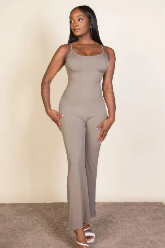 Ribbed Sleeveless Wide Leg Jumpsuit Luxe jumpsuit, Elegant, Chic, Fashion-forward