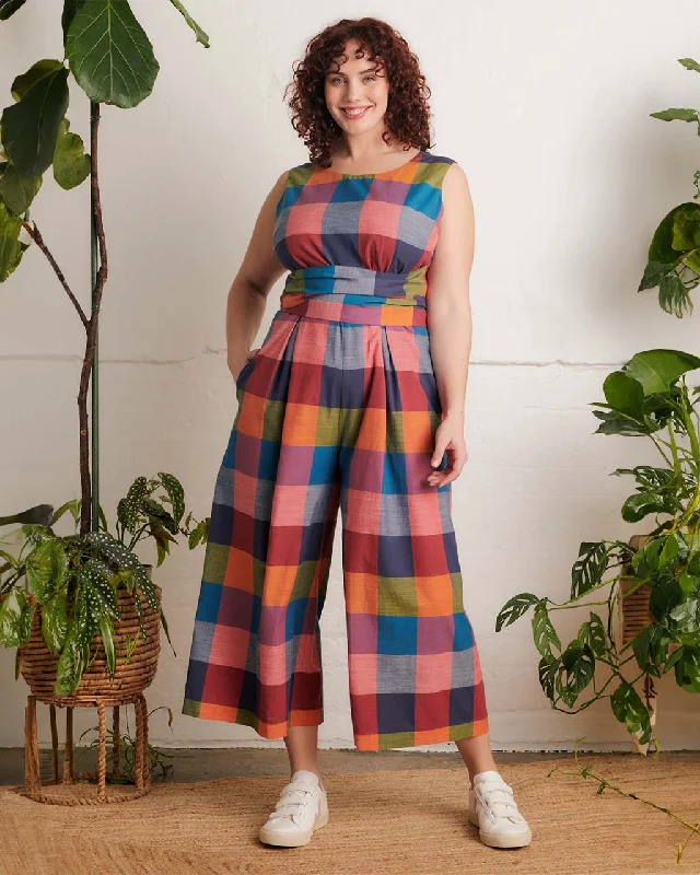 Roberta Jumpsuit - Festival Plaid Sporty jumpsuit, Athletic, Casual, Trendy