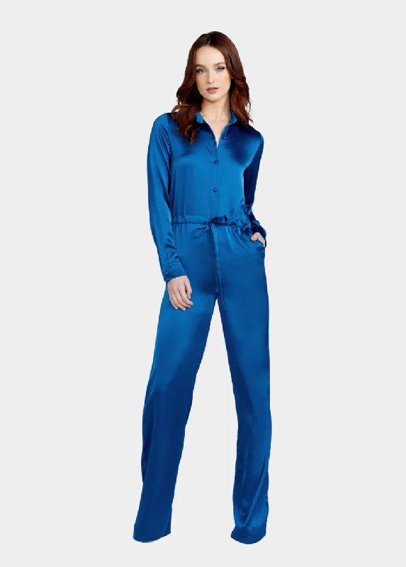 Tall Miabella Silky Jumpsuit Ruffle sleeve jumpsuit, Feminine, Elegant, Chic