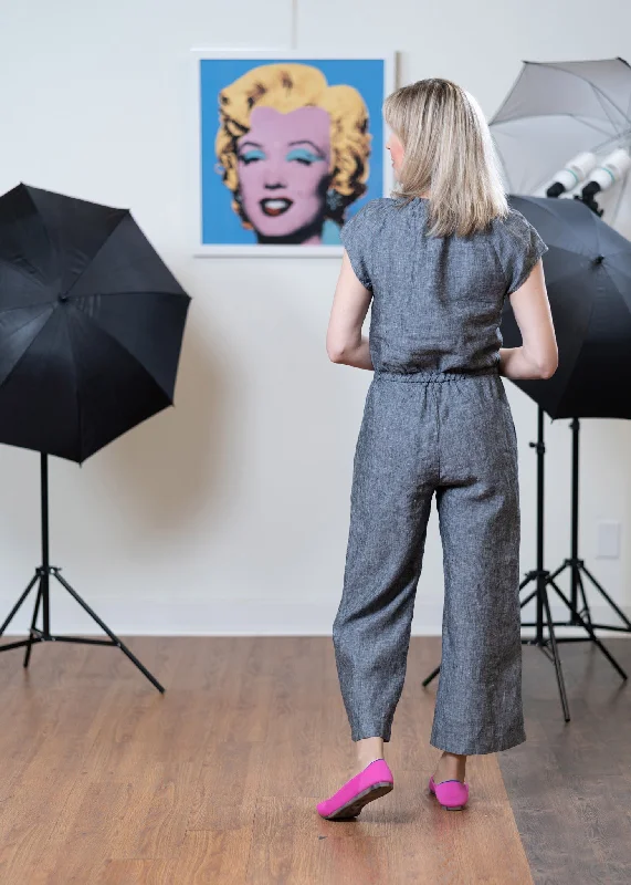 Tallulah jumpsuit - linen Satin jumpsuit, Luxurious, Elegant, Nightwear
