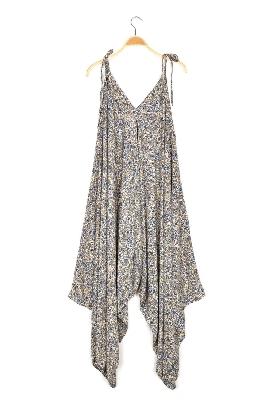 Tie Shoulder Printed Jumpsuit - Multiple Prints Available! One-piece jumpsuit, Simple design, Comfortable, Fashionable Tie Shoulder Printed Jumpsuit - Multiple Prints Available! One-piece jumpsuit, Simple design, Comfortable, Fashionable