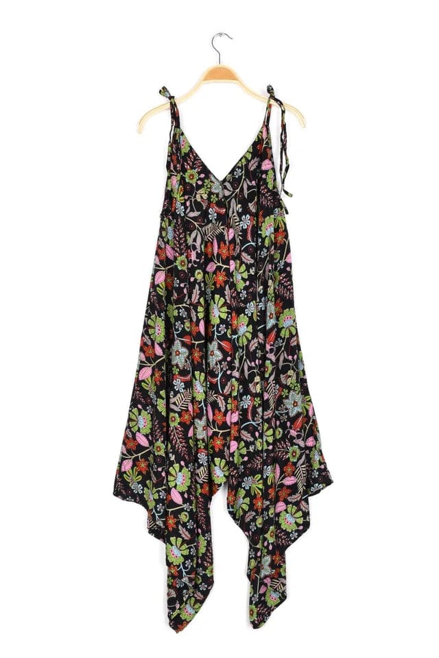 Tie Shoulder Printed Jumpsuit - Shoreham Slim fit jumpsuit, Tailored design, Chic, Stylish Tie Shoulder Printed Jumpsuit - Shoreham Slim fit jumpsuit, Tailored design, Chic, Stylish
