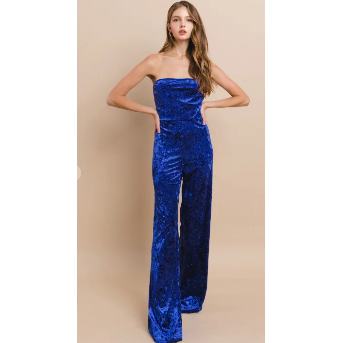 Velvet Dreams Jumpsuit Red jumpsuit, Bold color, Sexy, Party wear