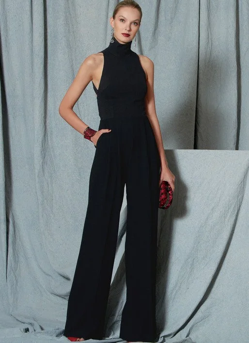 Vogue Jumpsuit V1524 Color block jumpsuit, Bold design, Street style, Fashionable