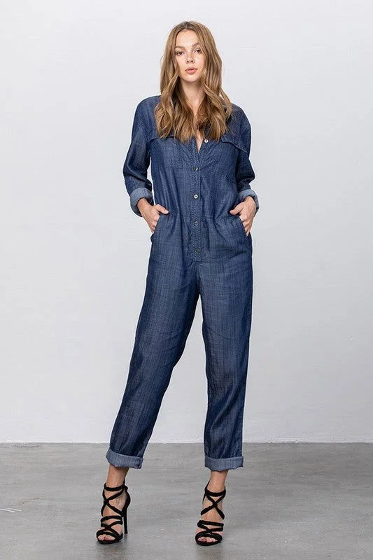 Insane Gene Premium Tencel Jumpsuit Elegant jumpsuit, Wide leg, Party wear, Stylish
